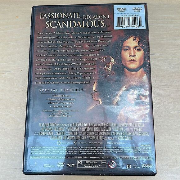 Genius Products “The Libertine” DVD featuring Johnny Depp! - Picture 2 of 3